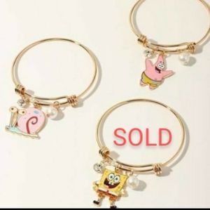 Spongebob and friends cartoon bracelets  Gary and Patrick New